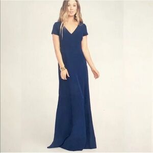 SHOW ME YOUR MUMU Geneva V-Neck A-Line Gown XS